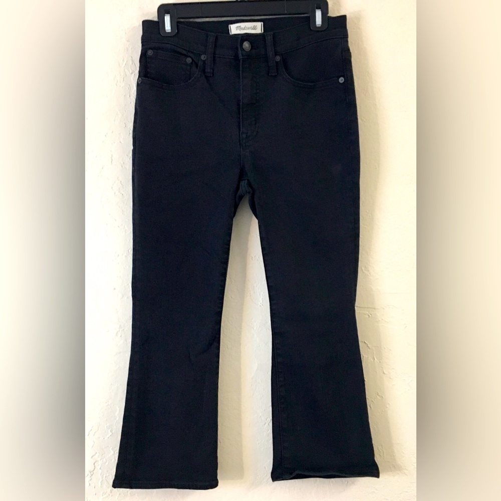 Madewell Cali Demi-Boot Jeans Petite 28 Black Stretch